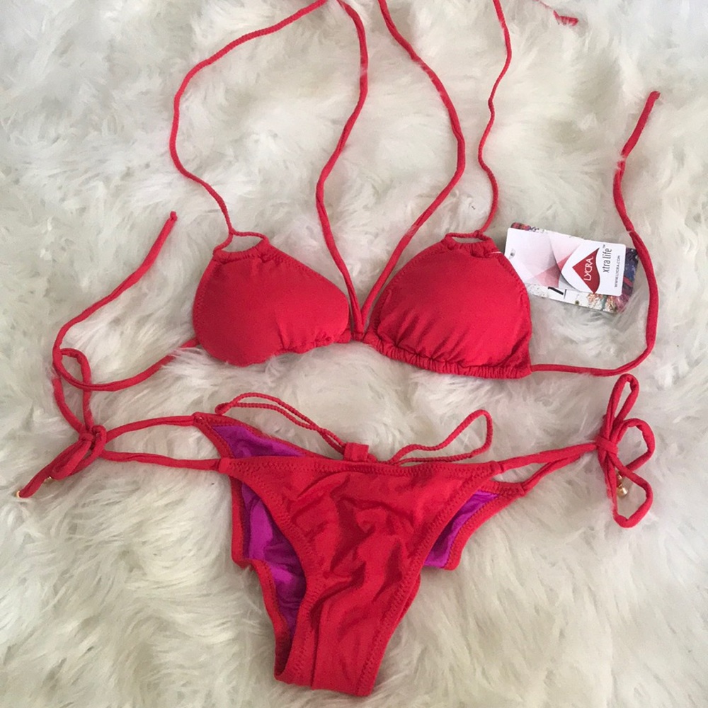 Adorable red bikini